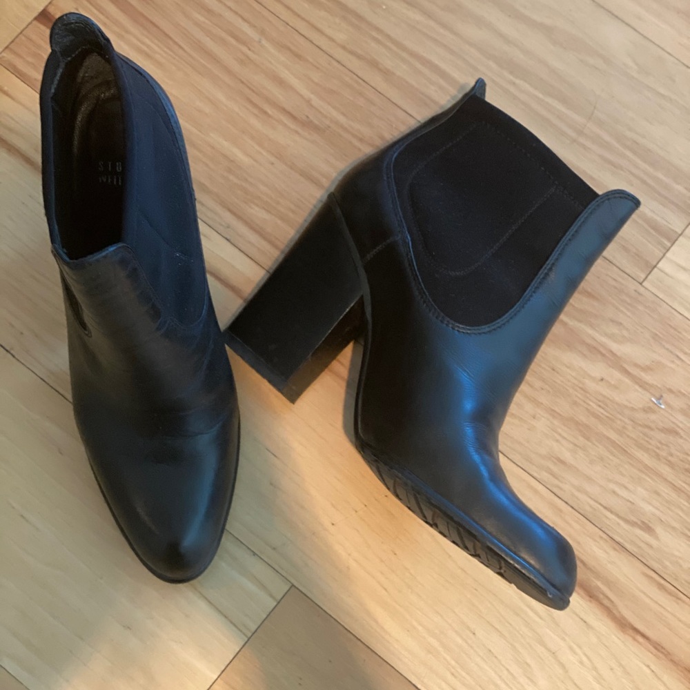 Stuart Weitzman black booties